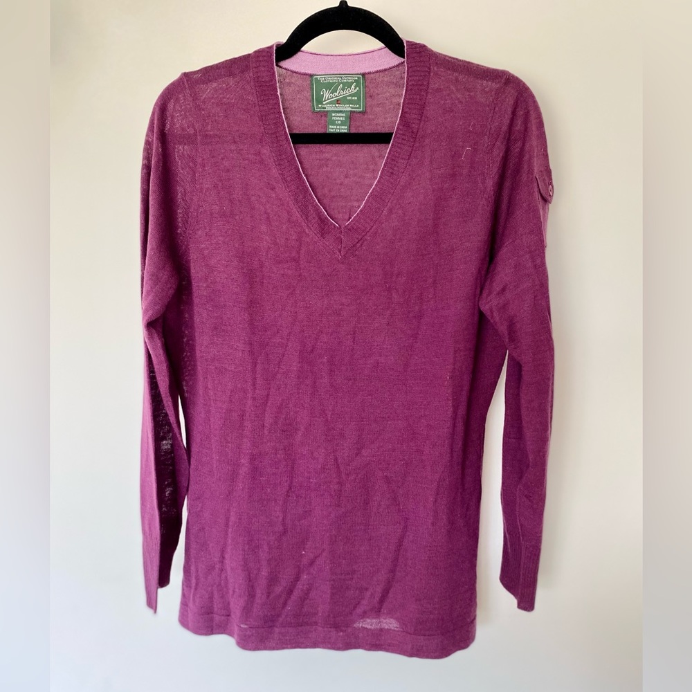 NWOT Woolrich Purple Knit Sweater